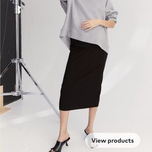 H&M maternity ribbed jersey pencil skirt